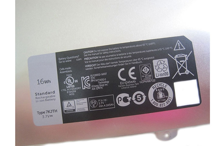 Battery for Dell 0J6PX6 laptop