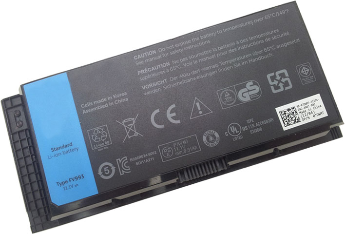 Battery for Dell Precision M4800 laptop