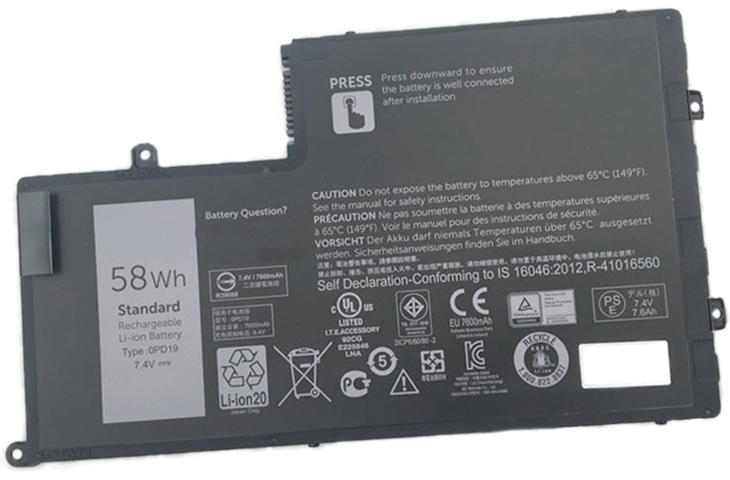 Battery for Dell P49G laptop