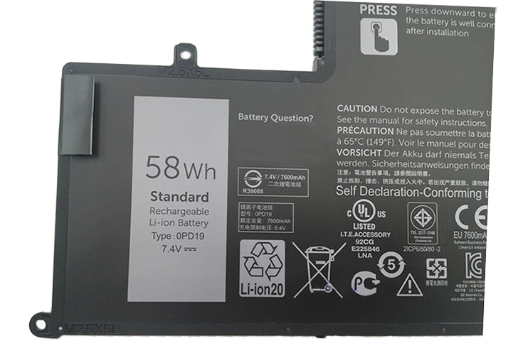 Battery for Dell 1V2F6 laptop