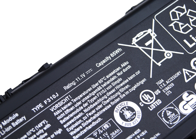 Battery for Dell Alienware M17X R1 laptop