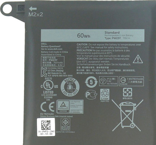 Battery for Dell PW23Y laptop