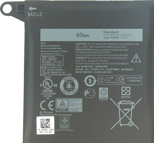 Battery for Dell TP1GT laptop