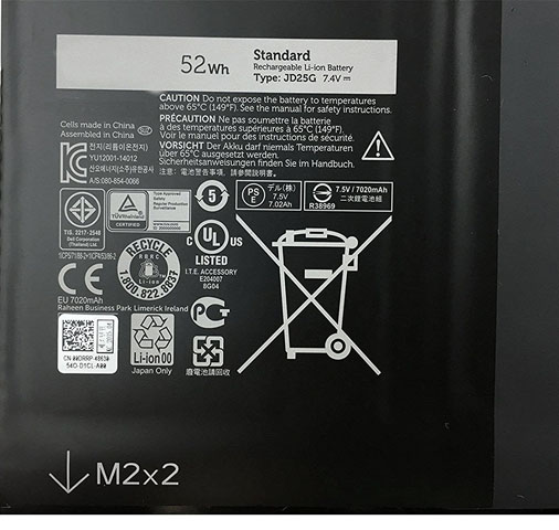 Battery for Dell 0DRRP laptop